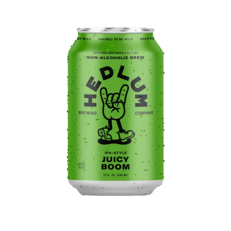 Hedlum Juicy Boom IPA Non-Alcoholic Beer 12oz Can 6 Pack