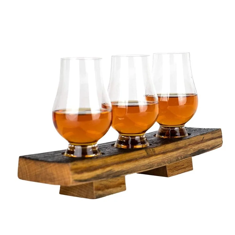 Custom Wooden Bourbon Tasting Flight Board