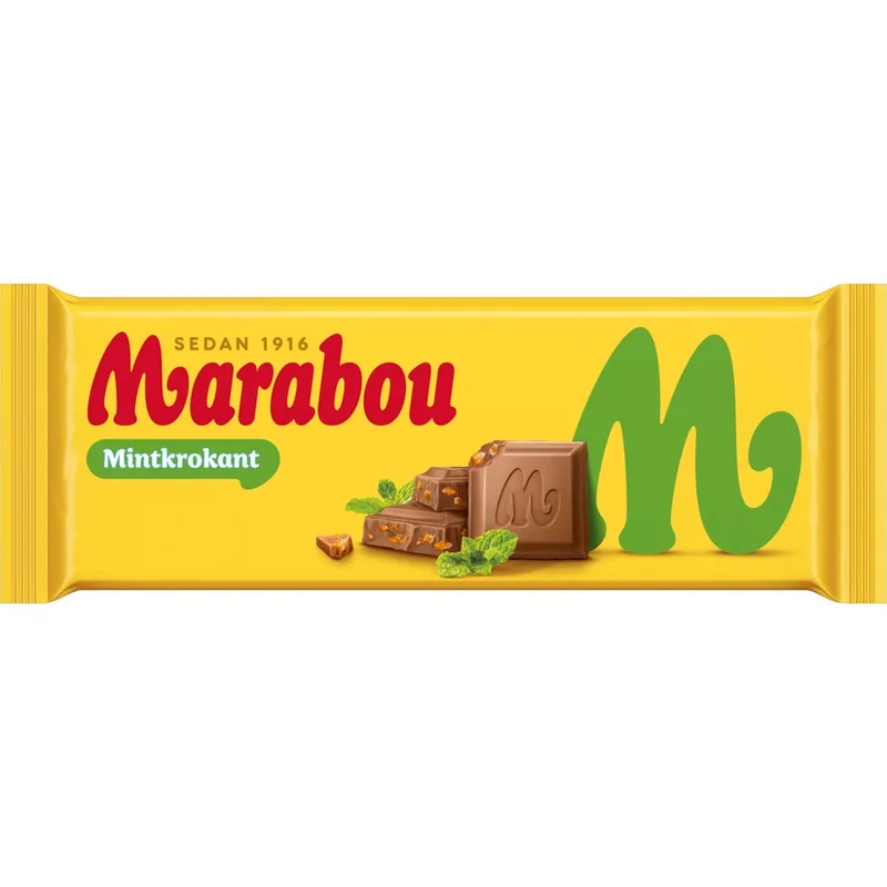 Marabou Crispy Mint 160g